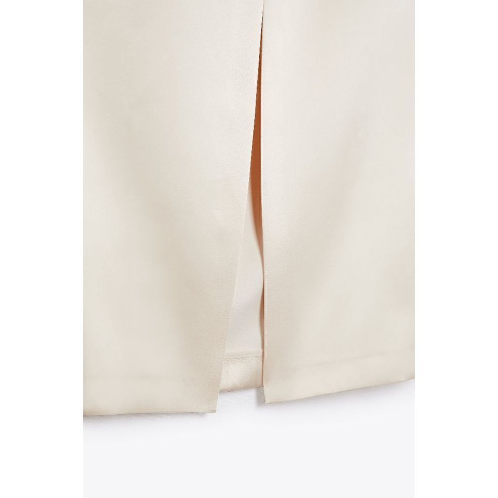 SATIN EFFECT DRESS VANILLA ZARA - Picture 13 of 16